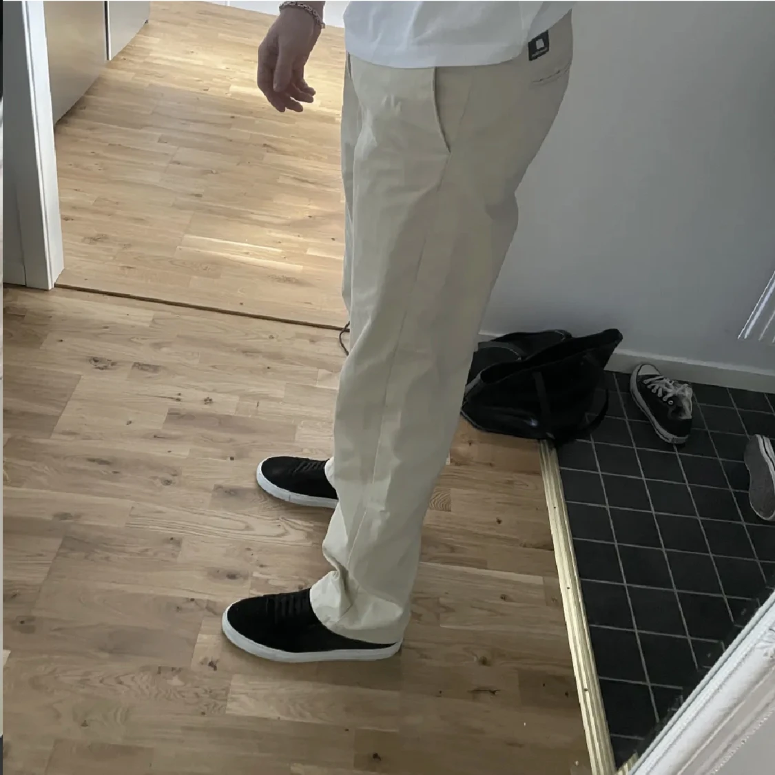 Beiga kostymbyxor - 91