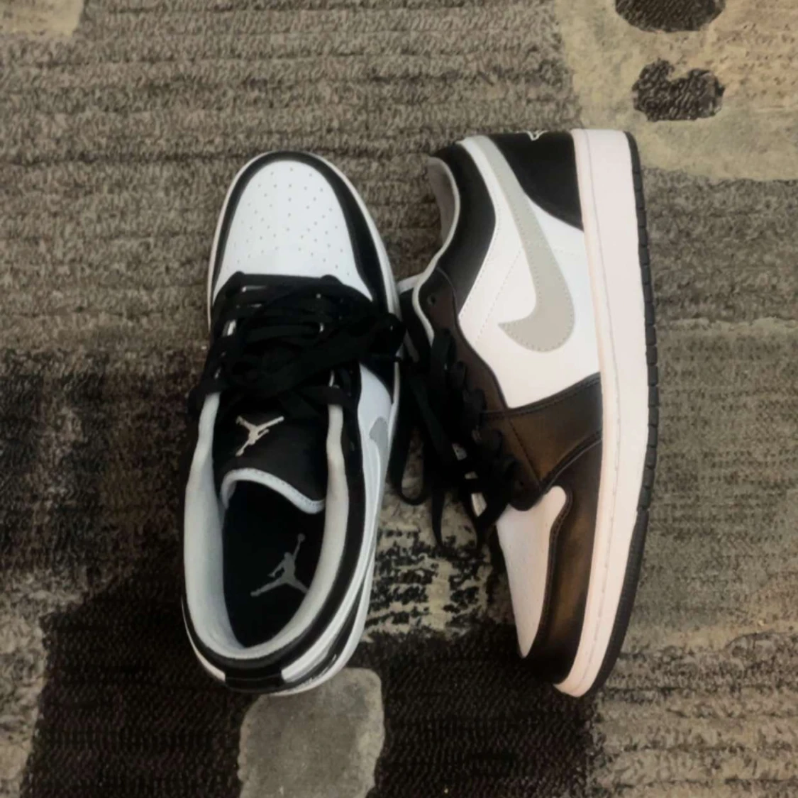 nike dunk low black white - 90