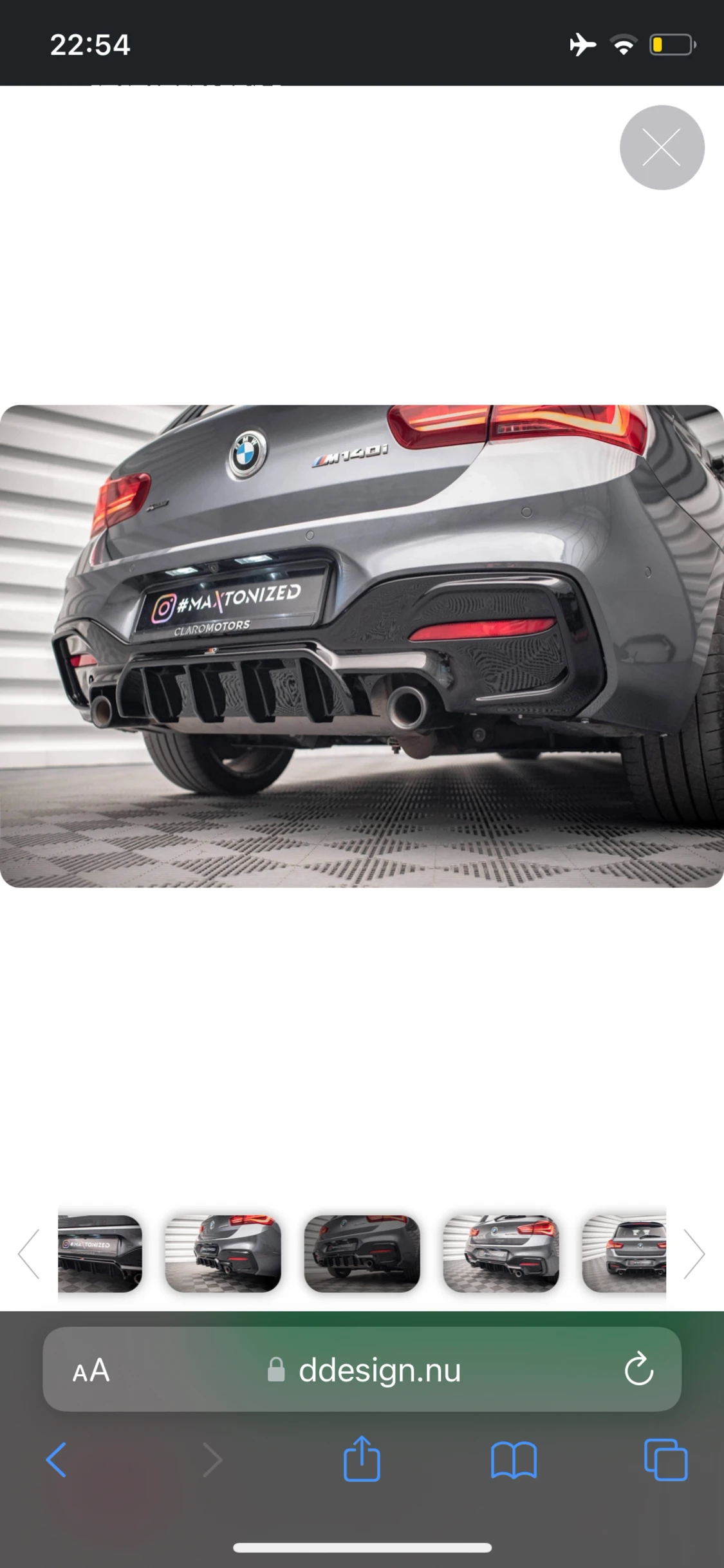 Bmw 120 Msport diffuser