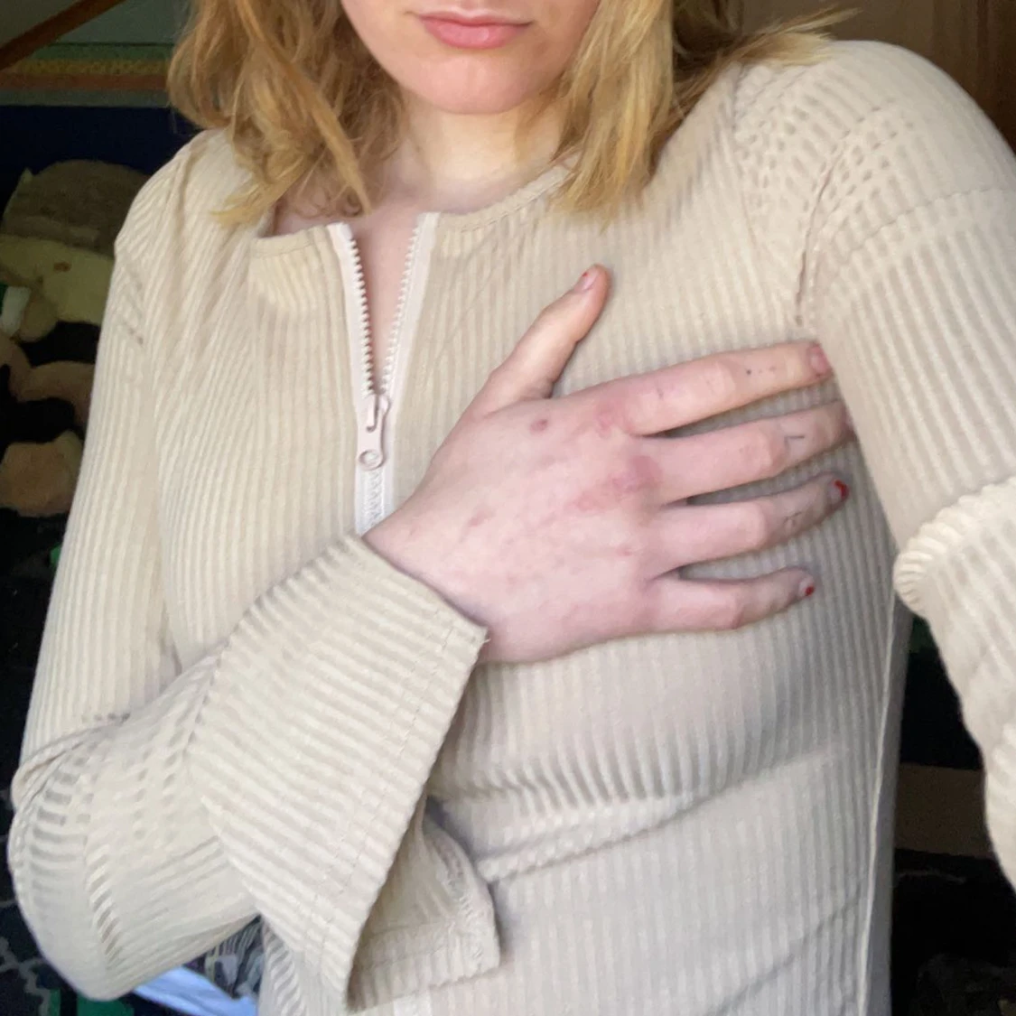 Tröja med dragkedja  - 90