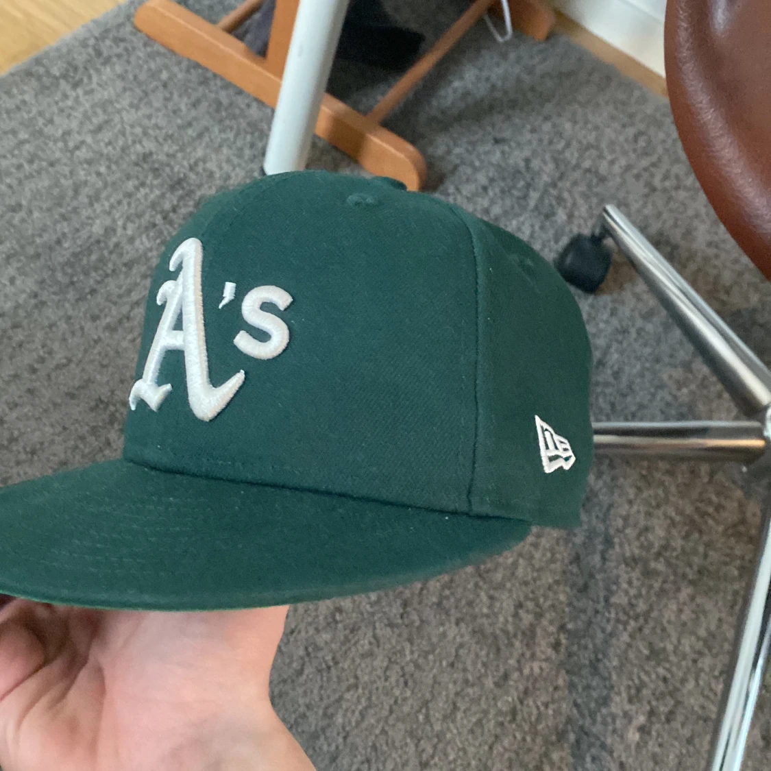 Oaklands athletics keps fitted mörk grön - 91