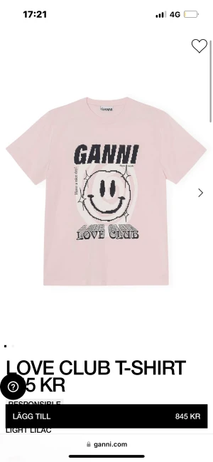 Ganni t-shirt  - Säljer min super fina ganni tröja! Nypris 845kr säljer pågrund av att den inte kommer till andväning. Kan mötas upp i Bromma eller skickas💓