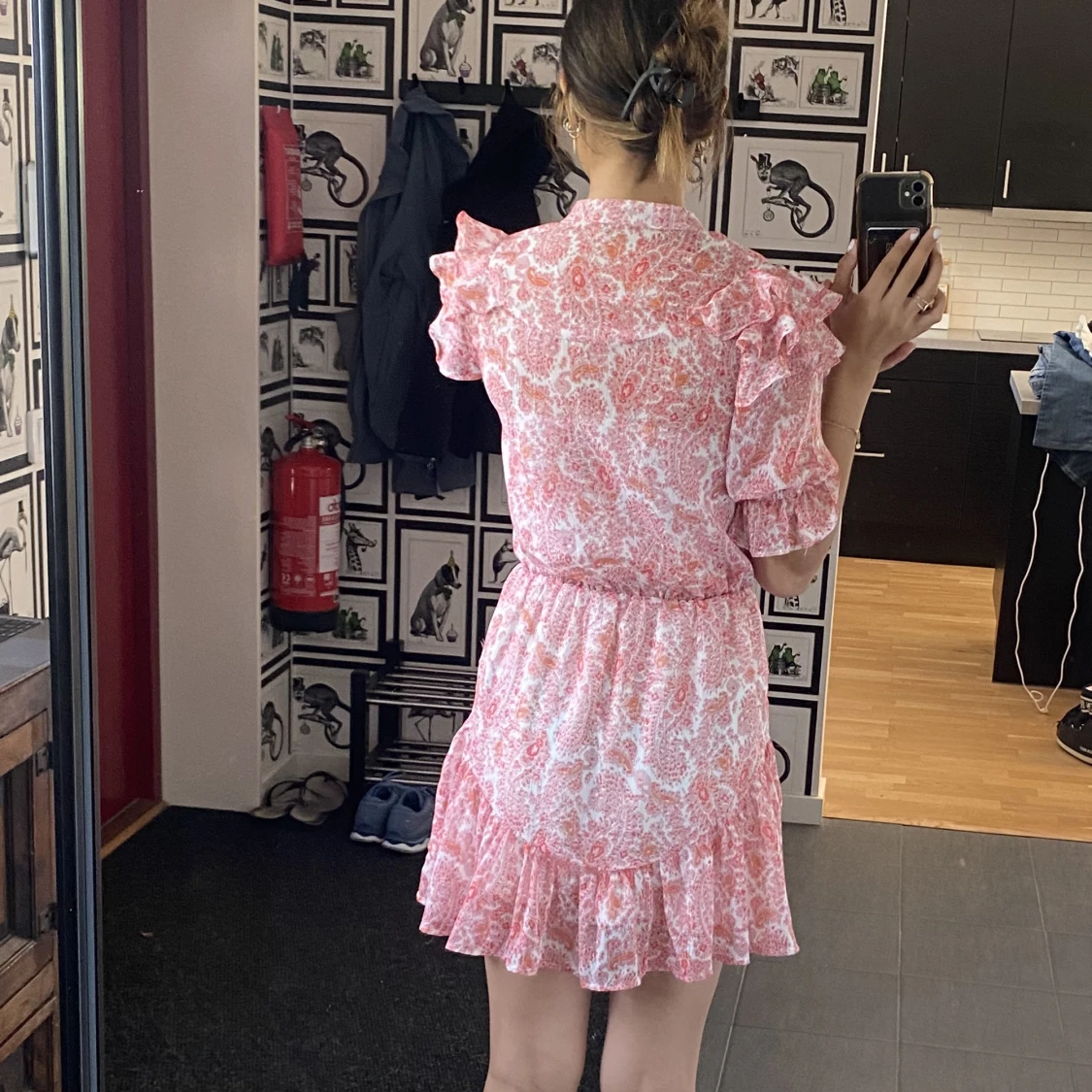 Gullig rosa klänning