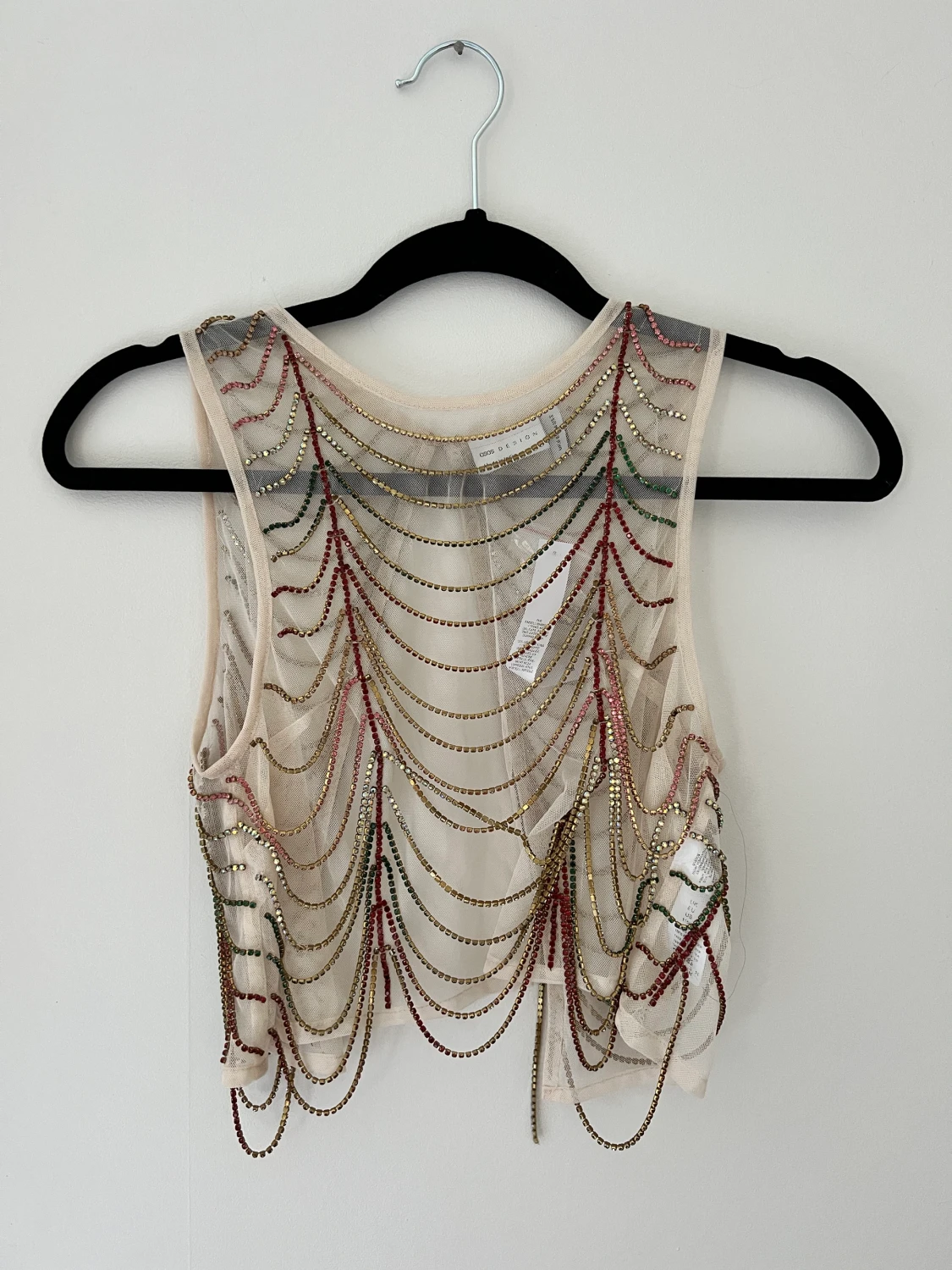 Topp med öppen rygg