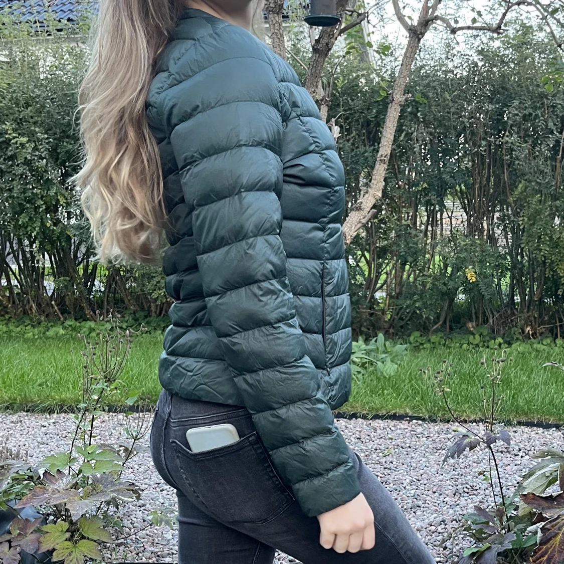 Grön höst/vår jacka  - 90