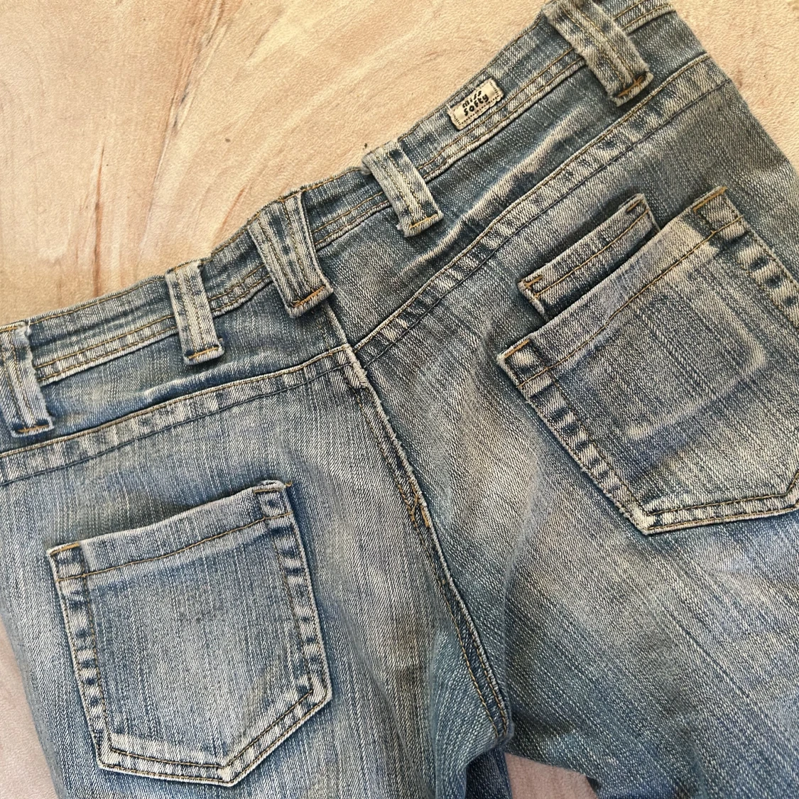 Lågmidjade bootcut y2k jeans - 91