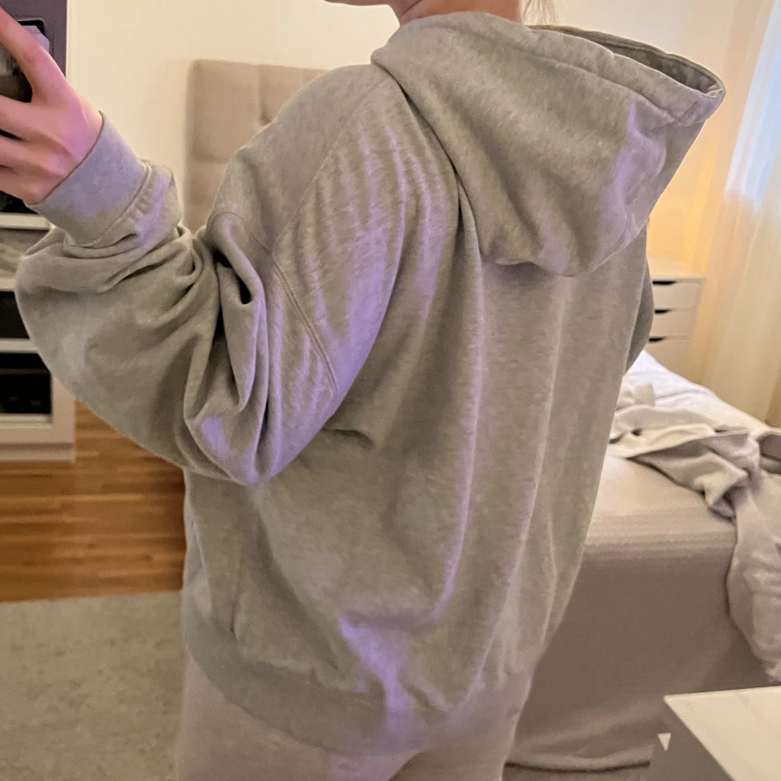 Grå hoodie🩷 - 90