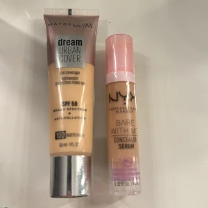 Maybelline och nyx - foundation och Concealer  - Säljer dessa två oanvända, foundation (100 warm ivory)  och concealer ( vanilla ). 💖