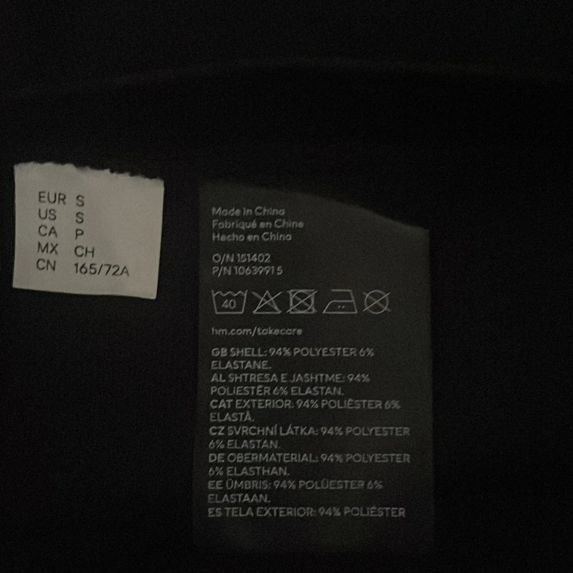 Svart långskjol - 90