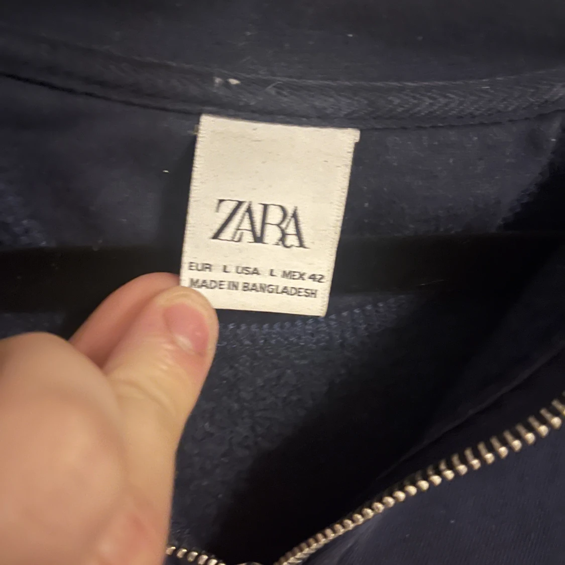 Zara halv zip blå - 90