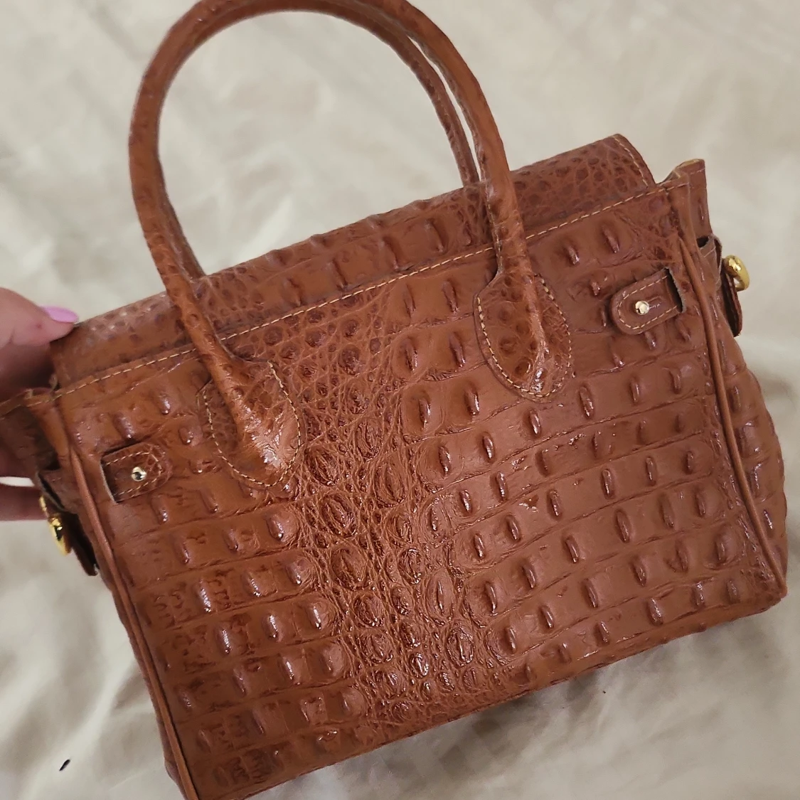 Äkta krokodil skinn hanväska - 90