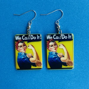 You can do it örhängen 💙 - Nickelfria krokar och fri frakt 💙