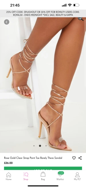 Rose gold clear strap klackar PLT - Endast testade en gång inomhus, väldigt gott skick