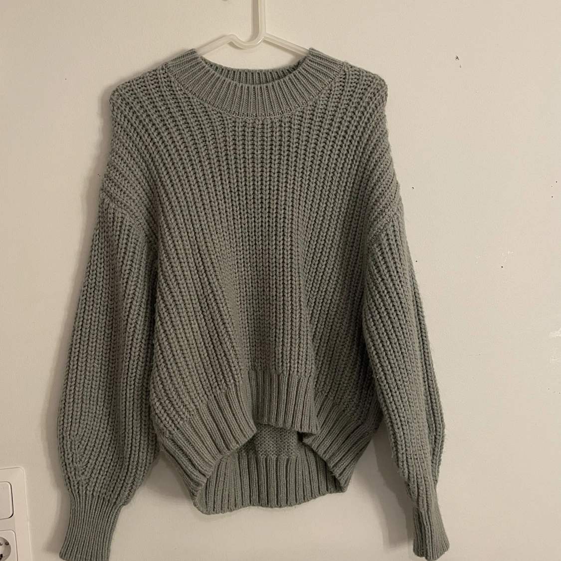 Grön stickad tröja