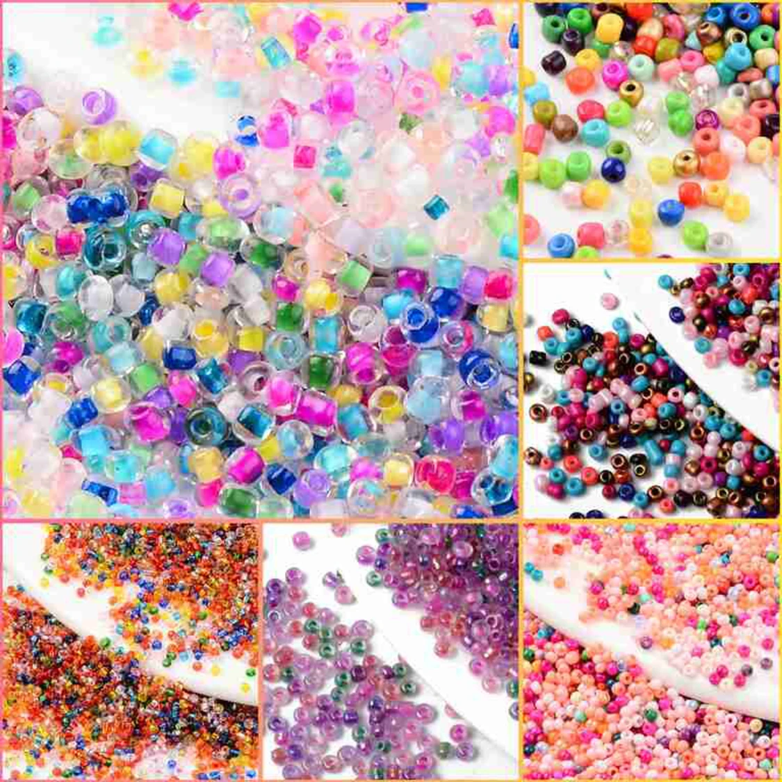 500 PACK Glaspärlor Seed Beads 