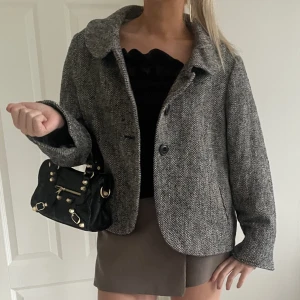 Grå kort kappa  - Perfekt höst & vinterjacka 💓