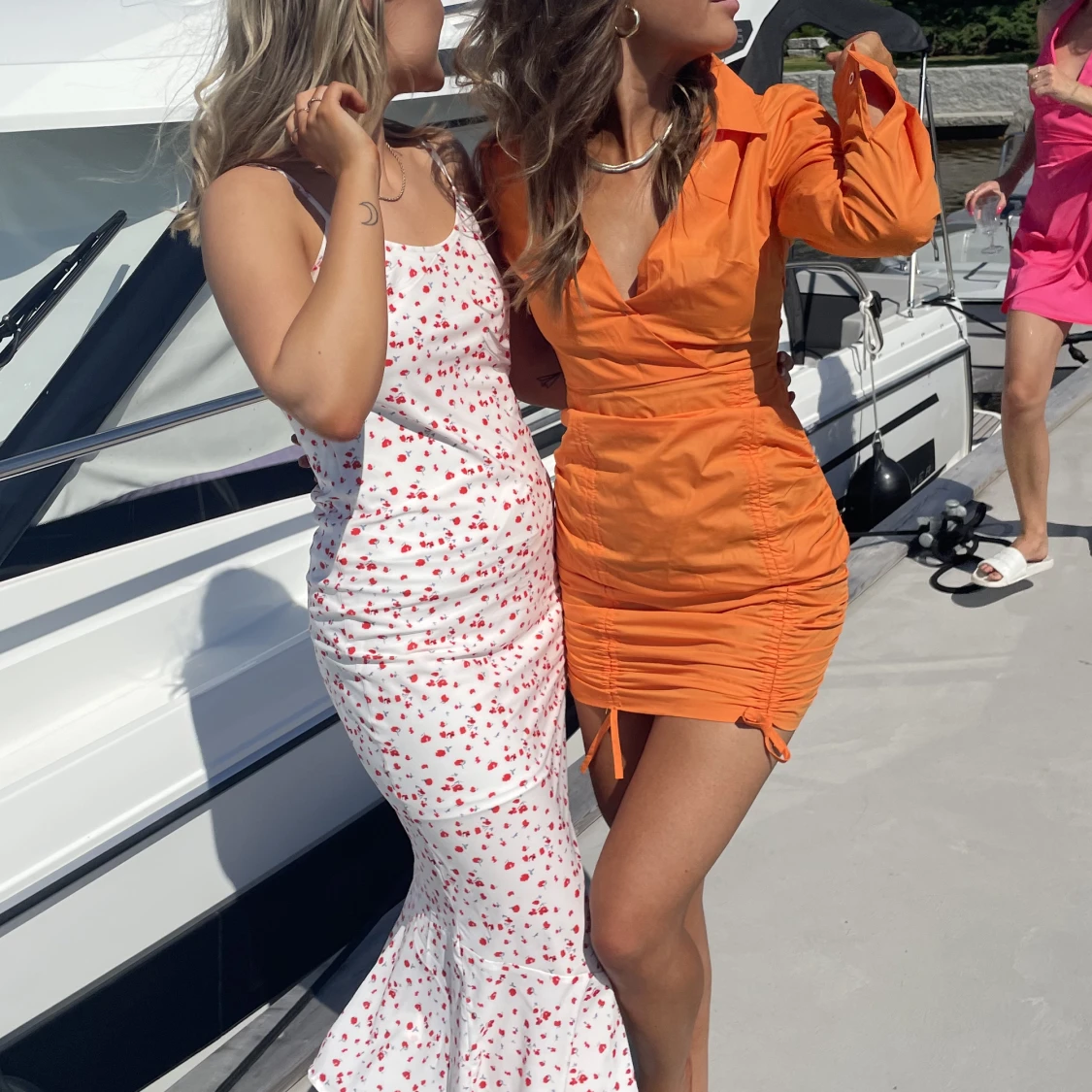 Orange klänning - 91