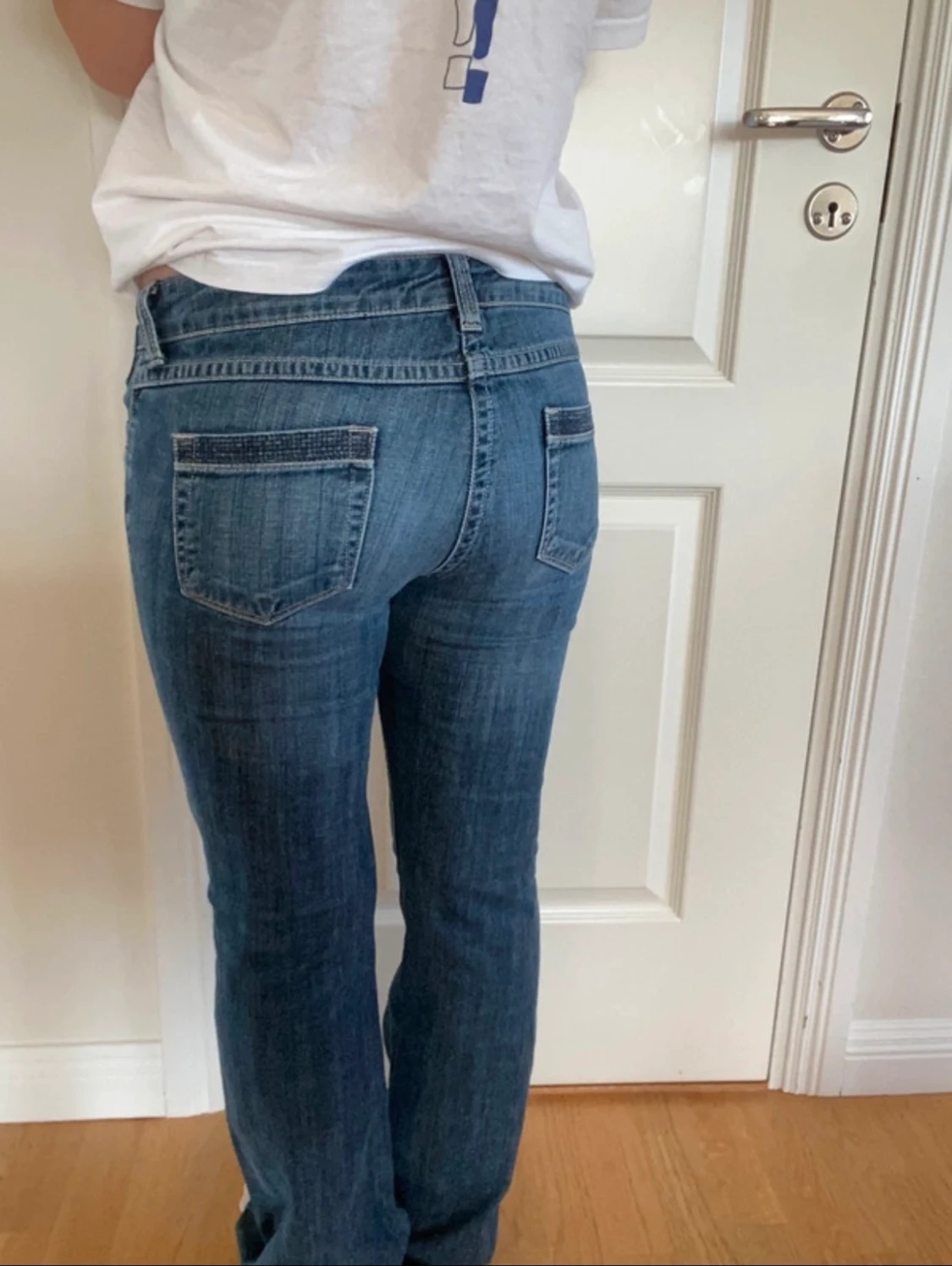 Lågmidjade bootcutjeans - 91