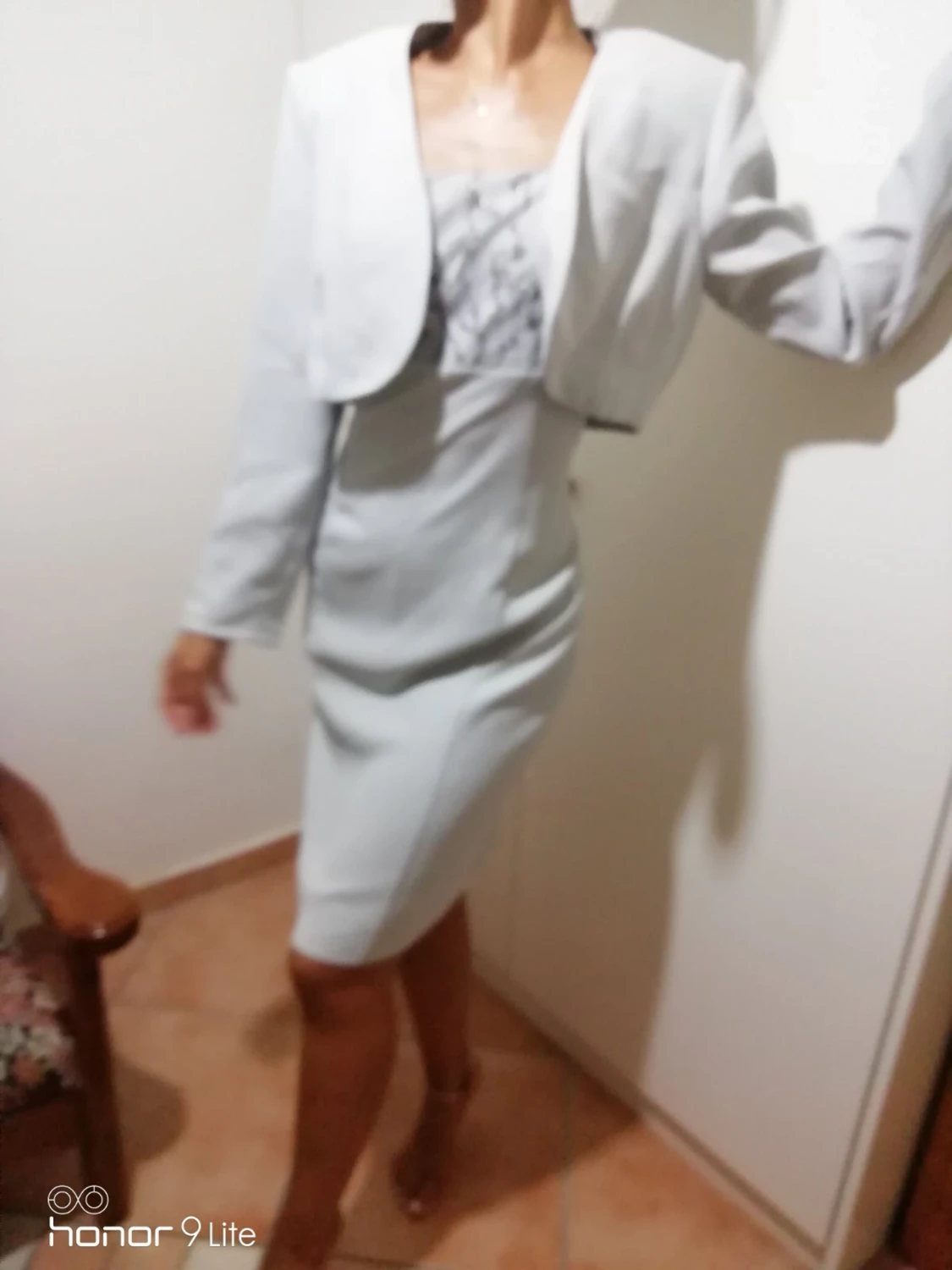 Gray dress with blaser - 90