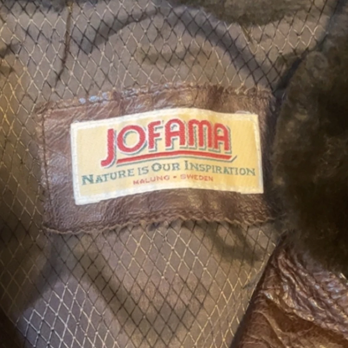Jofama läder jacka - 90