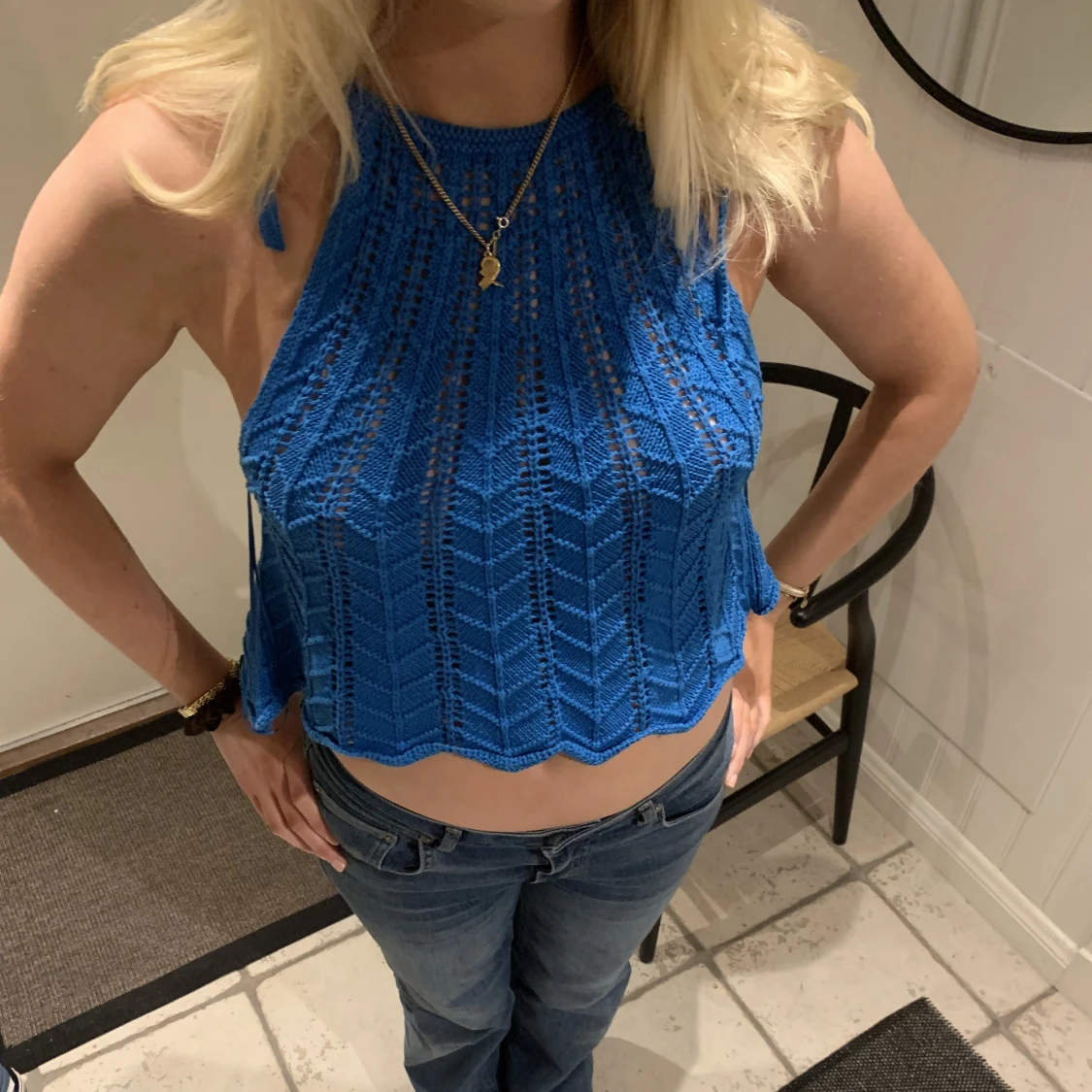 Blå topp från zara - 90