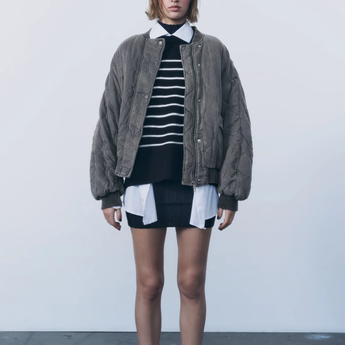 Quilted bomber jacket  - 91