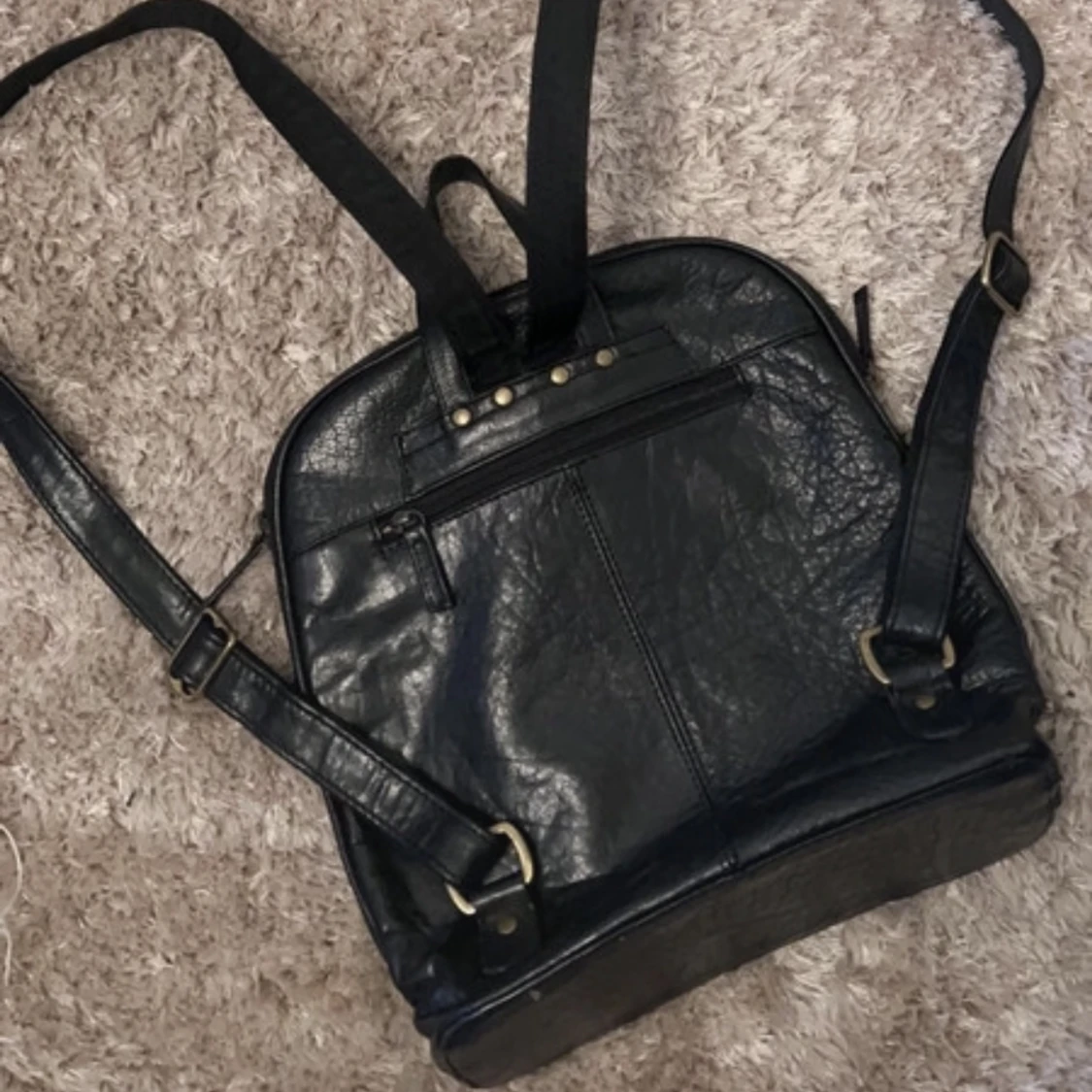 Ryggsäck i äkta skinn - 91