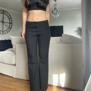 Lågmidjade kostym byxor  - Vintage lågmidjade kotymbyxor