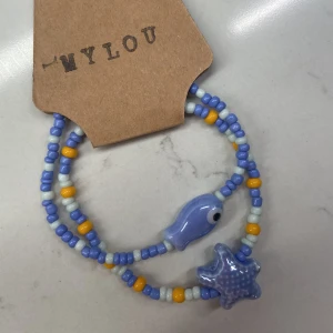 Under the sea armband  - I glaspärlor och elastisk tråd 