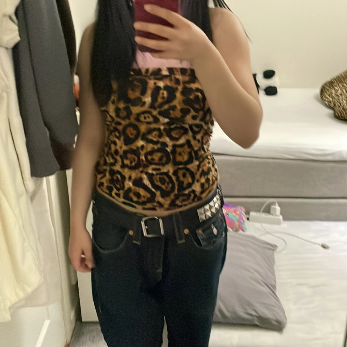 leopard klänning  - 90