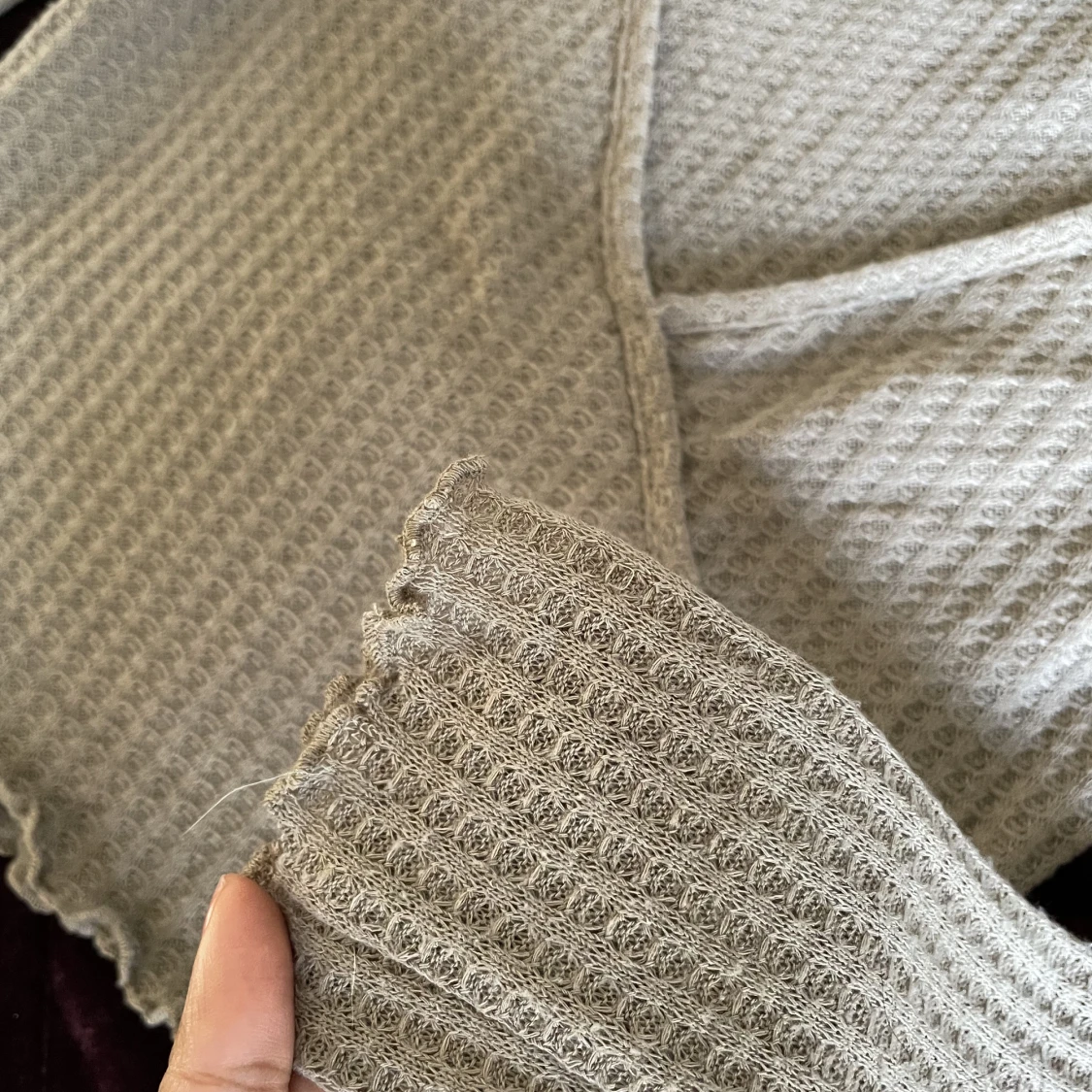 Urringad långärmad top - 91