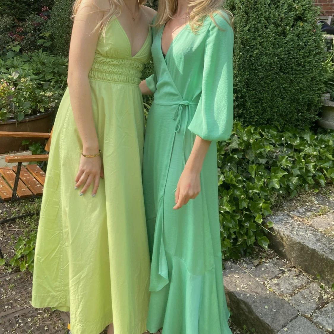 Samsoe samsoe satinklänning grön - 90