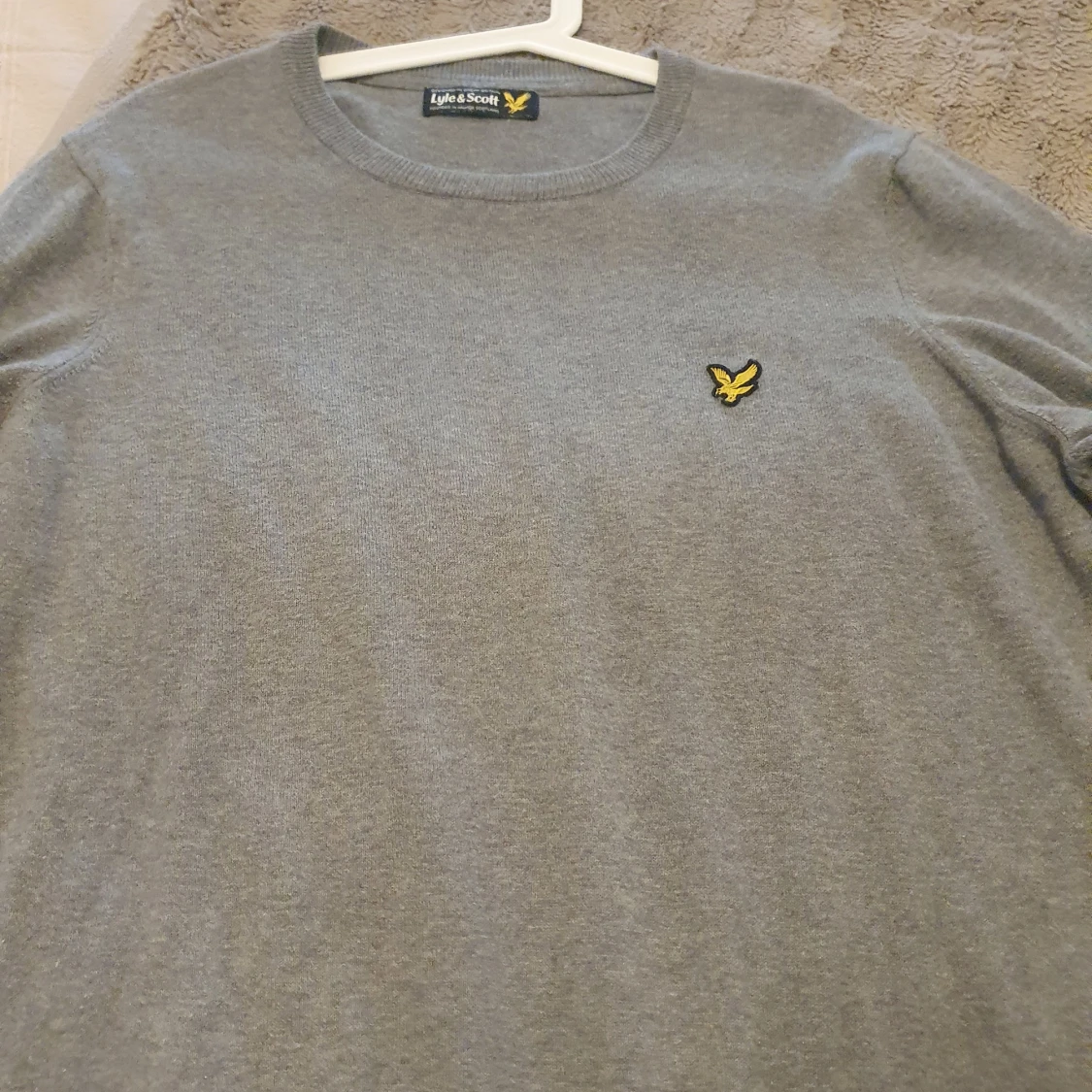 Lyle& scott fin tröja ljusgrå 