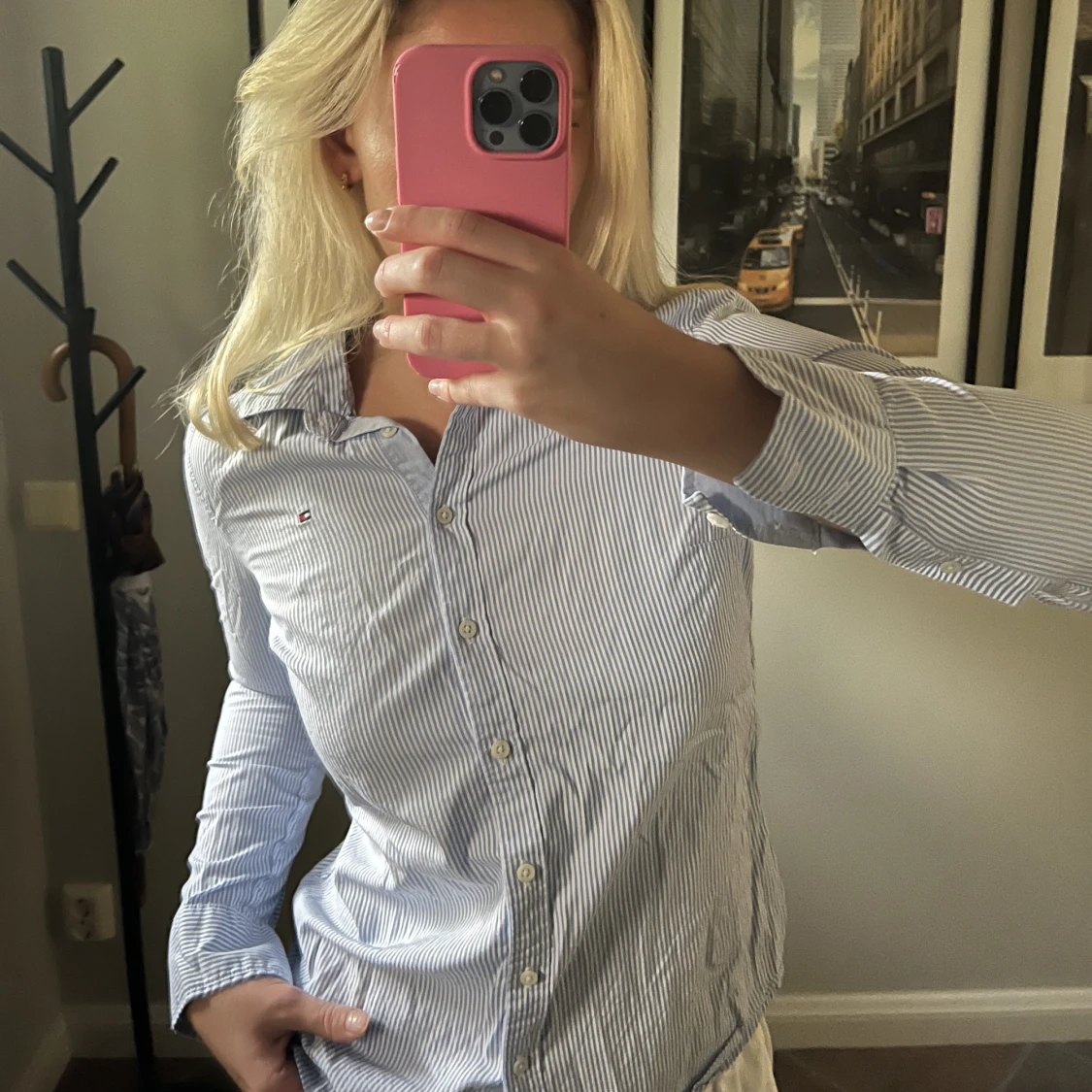 Randig Tommy Hilfiger skjorta - 90