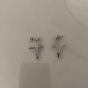 Stjärn örhängen  - Silvrigt Stjärn örhängen❤️Säljer ett likadant par fast i guld också❤️Örhängena på bilderna är inte nickelfria❤️köp inte genom ”köp nu” funktionen!!❣️