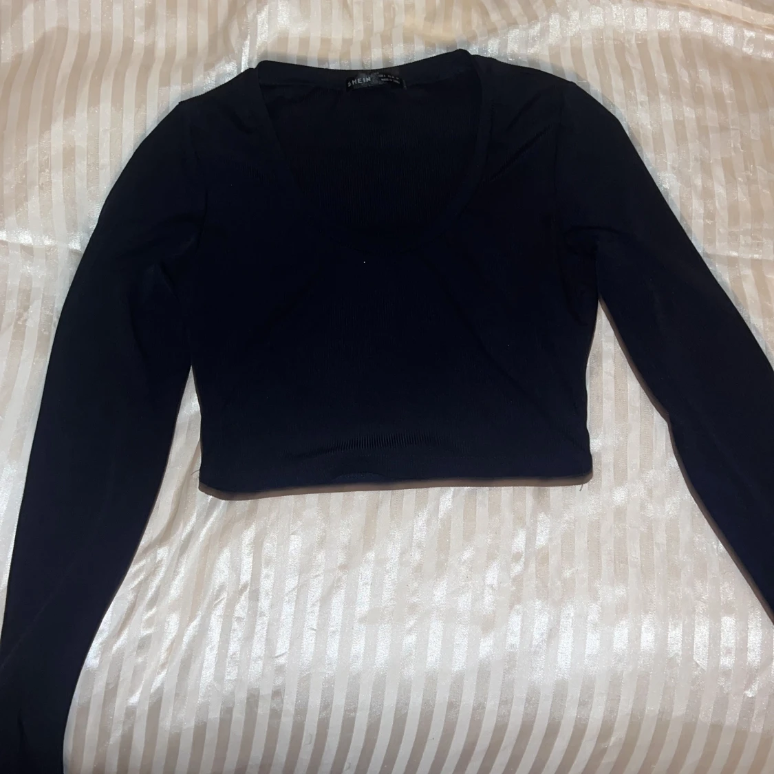 Mörk blå långärmad tröja - 90