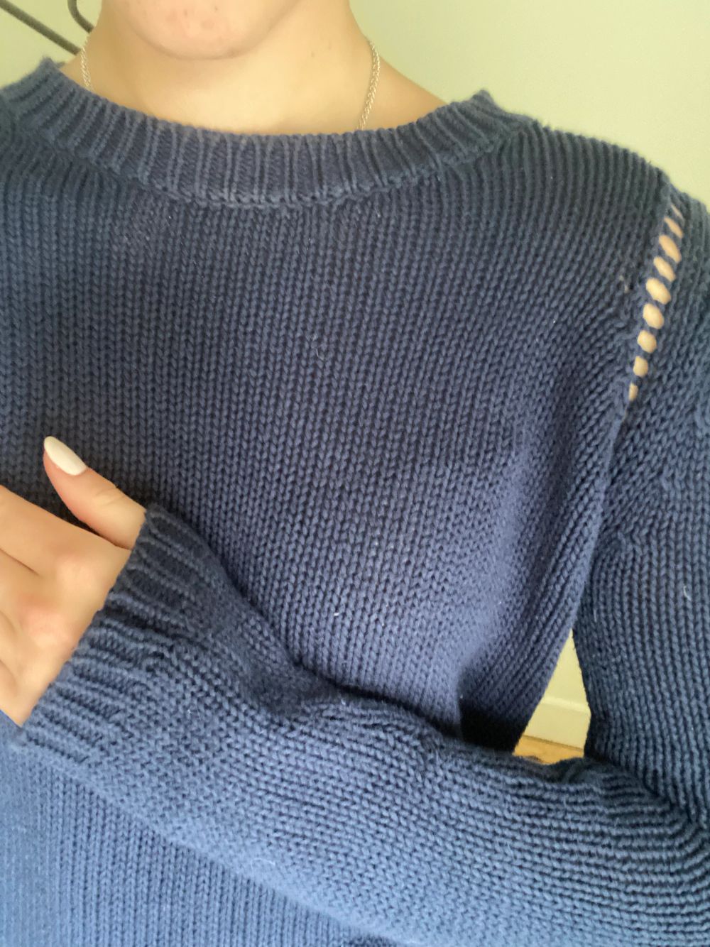 Marinblå Stickad tröja - Peppercorn | Plick Second Hand
