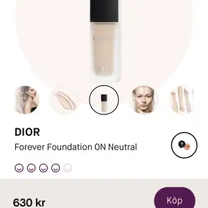 Dior foundation som endast är testad på handen då jag beställde i fel färg!! Nypris 630kr