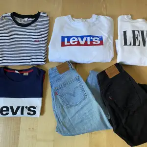 Säljer några Levi’s kläder som jag tagit väl hand om och är i mycket gott skick. Alla plagg är köpta från Levi’s butik och är äkta! ☺️ Nypris allt ifrån 500-1500kr så jag säljer allt till ett billigt pris för bra skick.  Hör av dig för pris & storlek!😍👌🏽