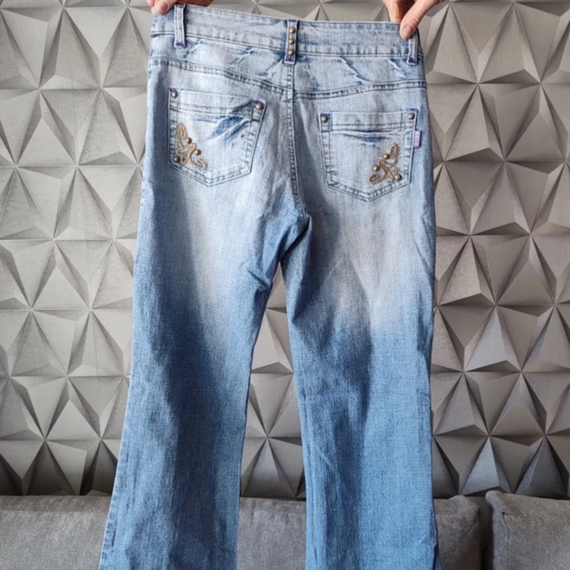 lågmidjade jeans - 90