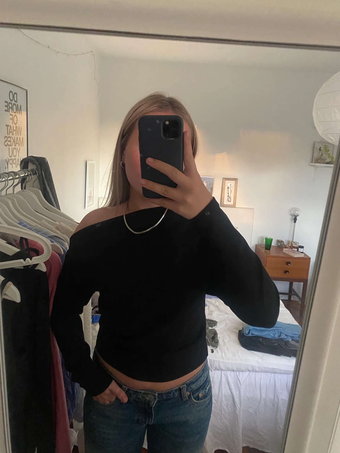 Svart tajt långärmad💞