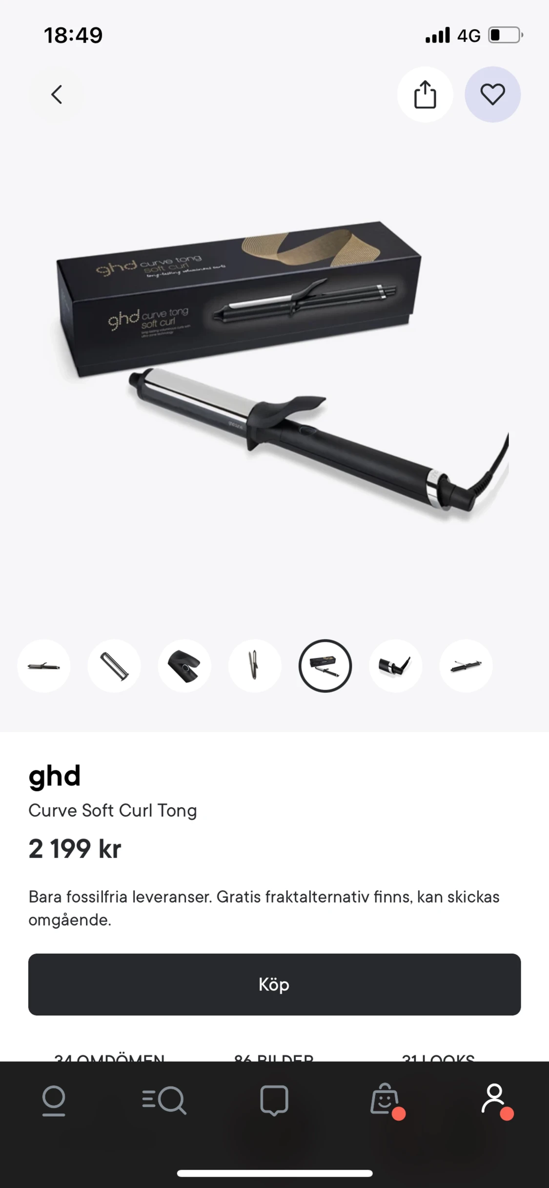 Ghd locktång