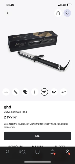 Ghd locktång - Testad en gång annats som helst ny. Säljer för 1700 kr. + frakt 