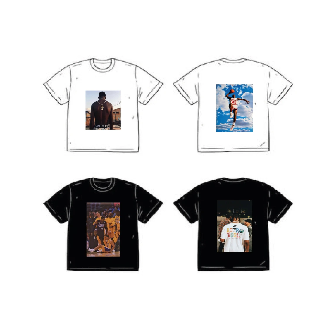 T-shirt med tryck - 90