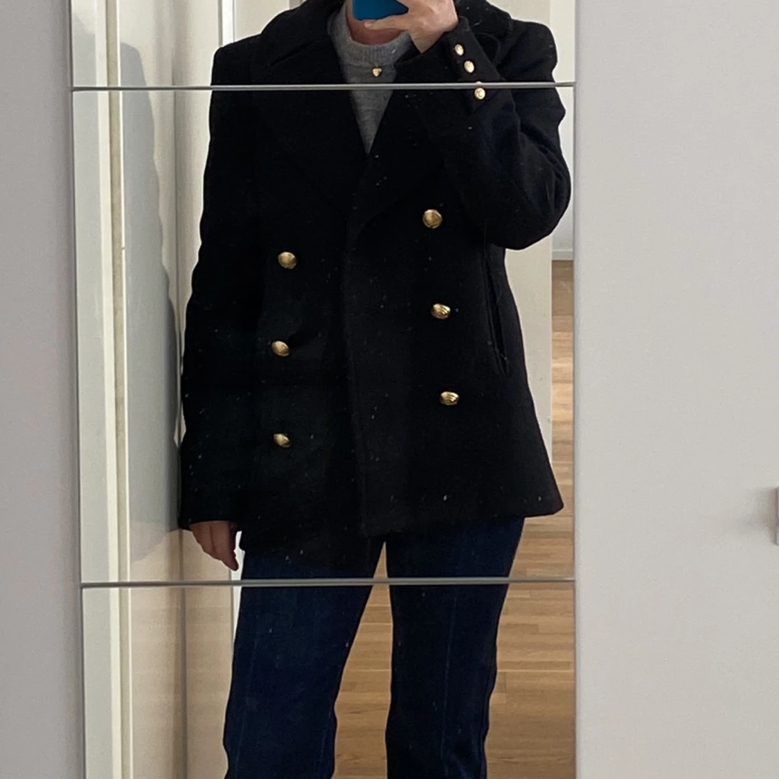 Svart kappa (balmain x H&m) - 90