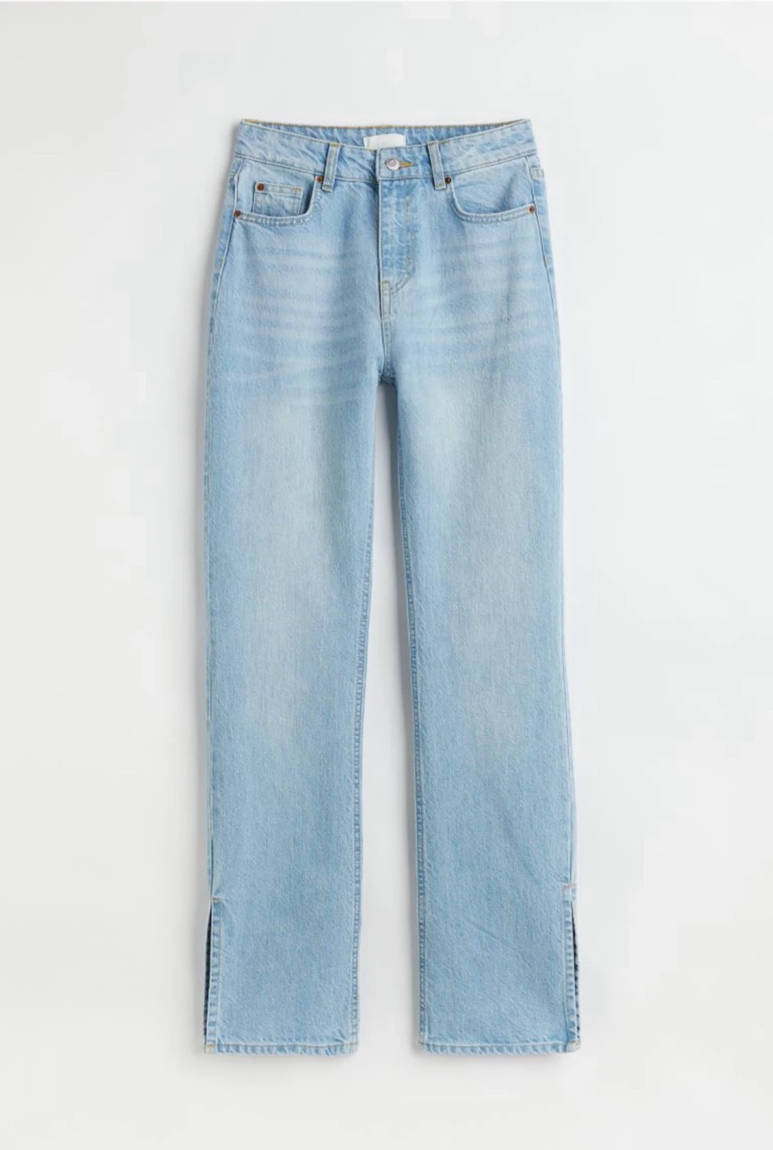 Straight High split Jeans