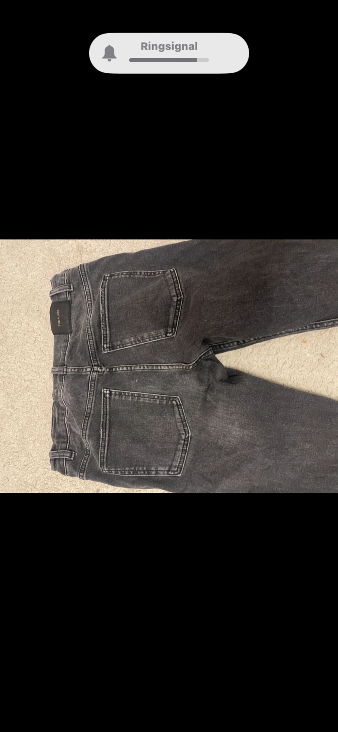 Lågmidjade flared jeans  - 90