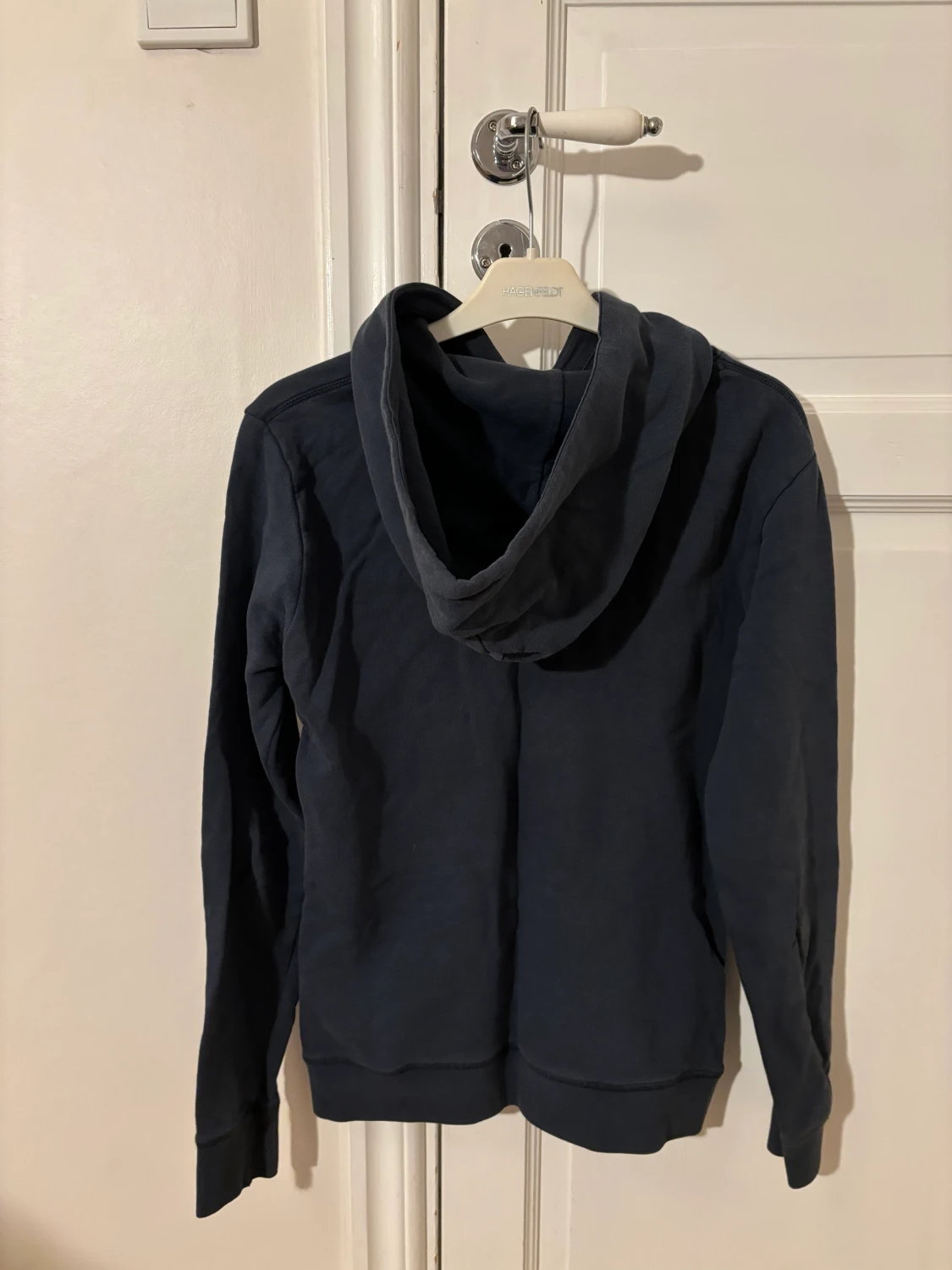 Blå hoodie  - 90