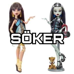 Monster high Frankie Stein och Cleo de nile - Söker og frankie och cleo t bra pris. Gärna kompletta. Om ni säljer kontakta mig!!