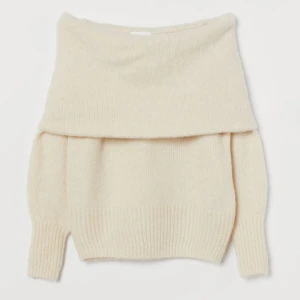 Offshoulder stickad tröja💗 - Jättefin knappt använd stickad offshoulder från H&M💕Skriv för mer frågor eller bilder